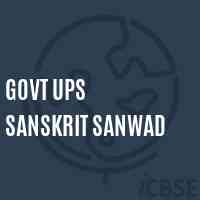 Govt Ups Sanskrit Sanwad Middle School Logo