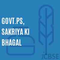 Govt.Ps, Sakriya Ki Bhagal Primary School Logo