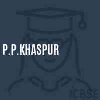 P.P.Khaspur Primary School Logo