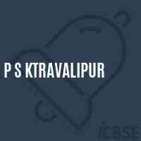 P S Ktravalipur Primary School Logo