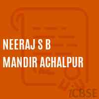 Neeraj S B Mandir Achalpur Primary School Logo