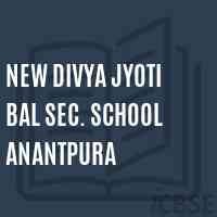 New Divya Jyoti Bal Sec. School Anantpura Logo