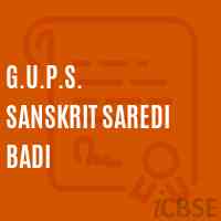 G.U.P.S. Sanskrit Saredi Badi Middle School Logo