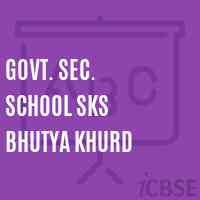 Govt. Sec. School Sks Bhutya Khurd Logo