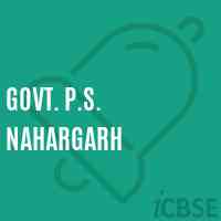 Govt. P.S. Nahargarh Primary School Logo