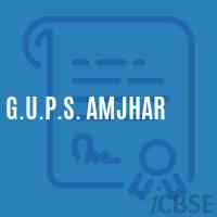 G.U.P.S. Amjhar Middle School Logo