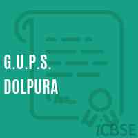 G.U.P.S. Dolpura Middle School Logo
