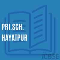 Pri.Sch. Hayatpur Primary School Logo