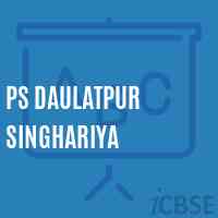 Ps Daulatpur Singhariya Primary School Logo