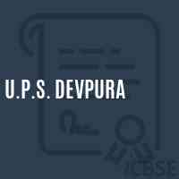 U.P.S. Devpura Middle School Logo