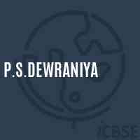 P.S.Dewraniya Primary School Logo