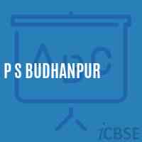 P S Budhanpur Primary School Logo
