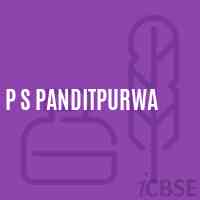P S Panditpurwa Primary School Logo