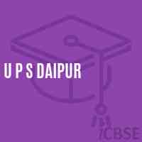 U P S Daipur Middle School Logo