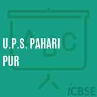 U.P.S. Pahari Pur Middle School Logo