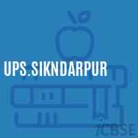 Ups.Sikndarpur Middle School Logo
