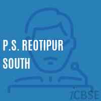 P.S. Reotipur South Primary School Logo