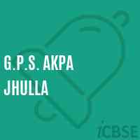 G.P.S. Akpa Jhulla Primary School Logo