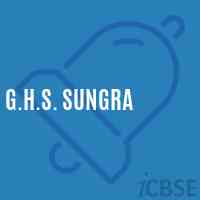 G.H.S. Sungra Secondary School Logo