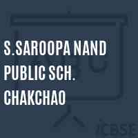 S.Saroopa Nand Public Sch. Chakchao Secondary School Logo