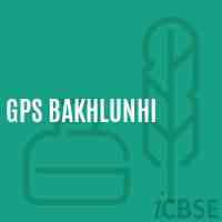 Gps Bakhlunhi Primary School Logo