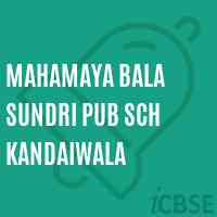 Mahamaya Bala Sundri Pub Sch Kandaiwala Primary School Logo