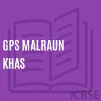 Gps Malraun Khas Primary School Logo