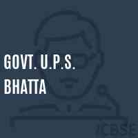 Govt. U.P.S. Bhatta Middle School Logo