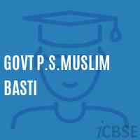 Govt P.S.Muslim Basti Primary School Logo