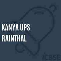 Kanya Ups Rainthal Middle School Logo