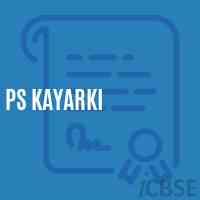 Ps Kayarki Primary School Logo