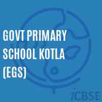 Govt Primary School Kotla (Egs) Logo