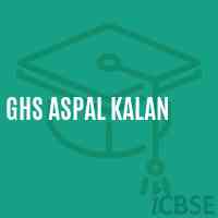 Ghs Aspal Kalan Secondary School Logo