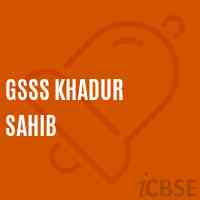 Gsss Khadur Sahib High School Logo