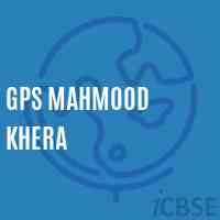 Gps Mahmood Khera Primary School Logo