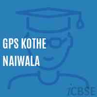 Gps Kothe Naiwala Primary School Logo