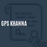 Gps Khanna Primary School Logo
