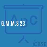 G.M.M.S 23 Middle School Logo