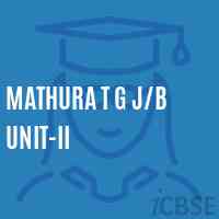 Mathura T G J/b Unit-Ii Primary School Logo