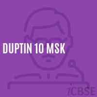 Duptin 10 Msk School Logo
