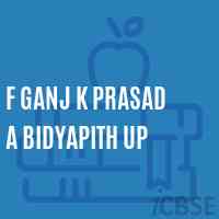 F Ganj K Prasad A Bidyapith Up High School Logo