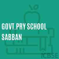 Govt.Pry School Sabban Logo
