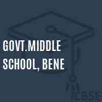Govt.Middle School, Bene Logo