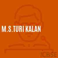 M.S.Turi Kalan Middle School Logo