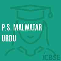 P.S. Malwatar Urdu Middle School Logo