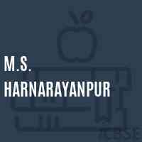 M.S. Harnarayanpur Middle School Logo