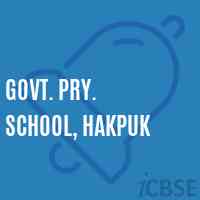 Govt. Pry. School, Hakpuk Logo