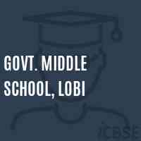 Govt. Middle School, Lobi Logo