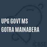 Upg Govt Ms Gotra Mainabera Middle School Logo