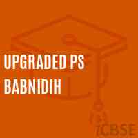 Upgraded Ps Babnidih Primary School Logo